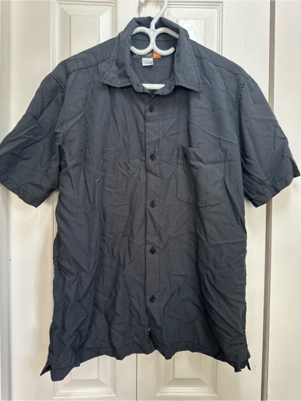 Quiksilver Men's Short-Sleeve Shirt in Charcoal #45